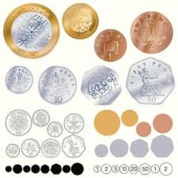 Set of 39 UK Coins (1937–2009) – Pounds, Pence, Pennies & Shillings Collection - Picture 1 of 1
